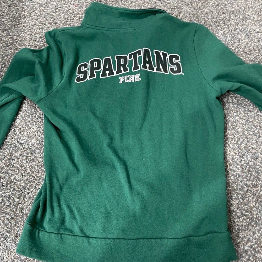 Pink MSU 1/4 zip super cute in good condition